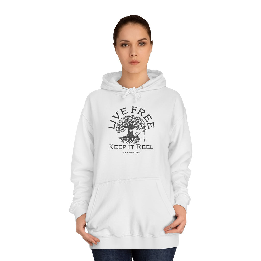 Fishing Hoodie - Live Free Keep it Reel - Unisex
