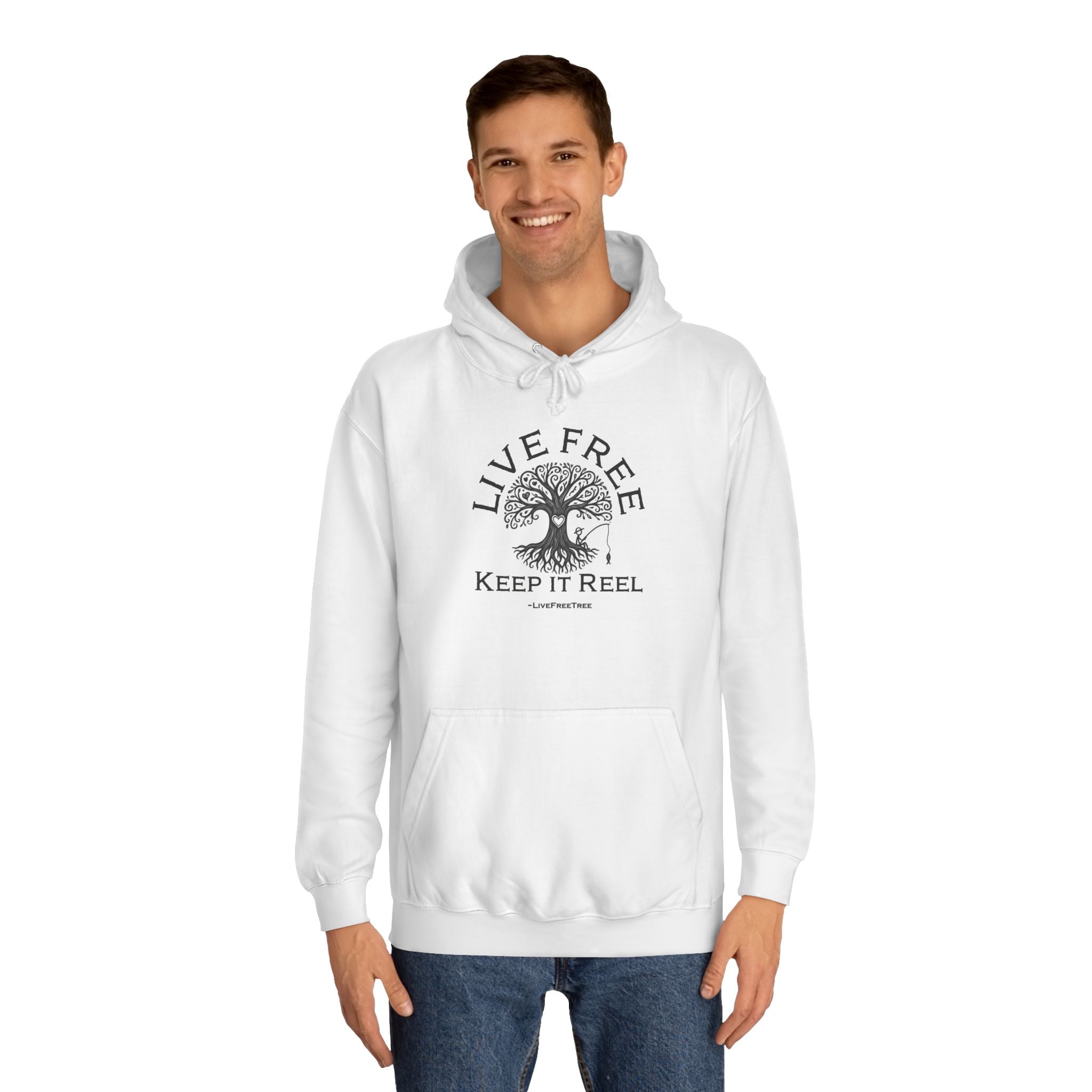 Fishing Hoodie - Live Free Keep it Reel - Unisex